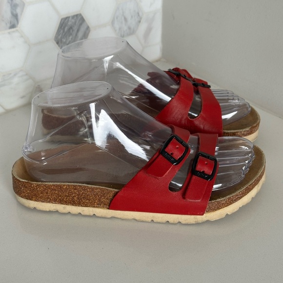 Birkenstock Shoes - Birkenstock Women's Ibiza Birko-Flor Sandals Red EU 36 US 5-5.5 Regular